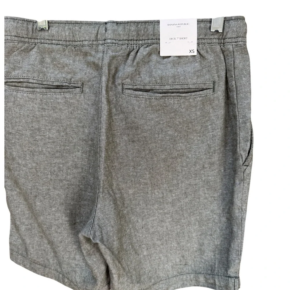 NWT Banana Republic Mens Deck 7 Inch Linen Blend Shorts XS Pink Grey Green lot 3